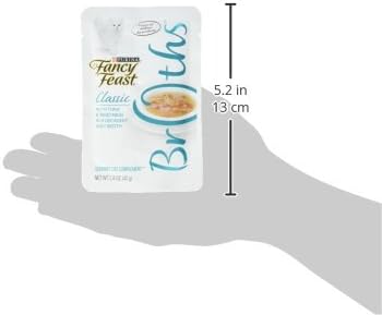 Purina Fancy Feast Lickable Wet Cat Food Broth Topper Classic Complement Tuna and Vegetable - (Pack of 16) 1.4 oz. Pouches