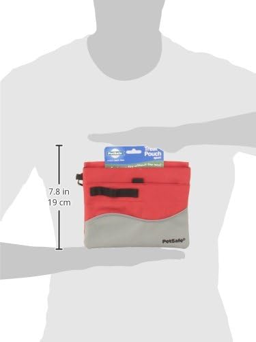 PetSafe Treat Pouch Sport- Durable, Convenient Dog Training Accessory, Standard, Red
