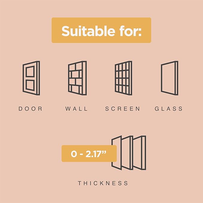 Essential Pet Door for Screens, Doors and Walls up to 2.17" Thick, for Dogs and Cats up to 11 lbs, Small, White