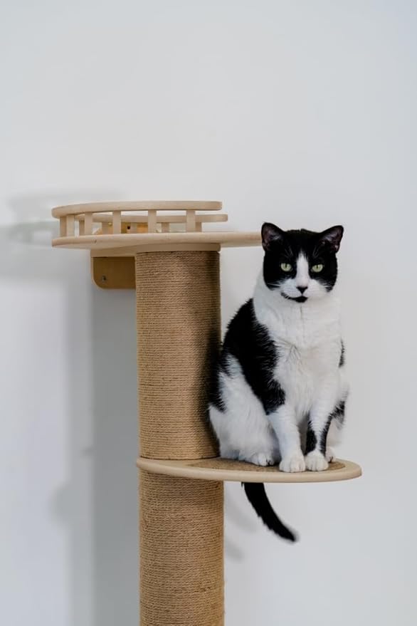 On2Pets Skyline Premium Sisal Cat Scratcher (Wall-Mounted 5 Level Cat Activity Tree)