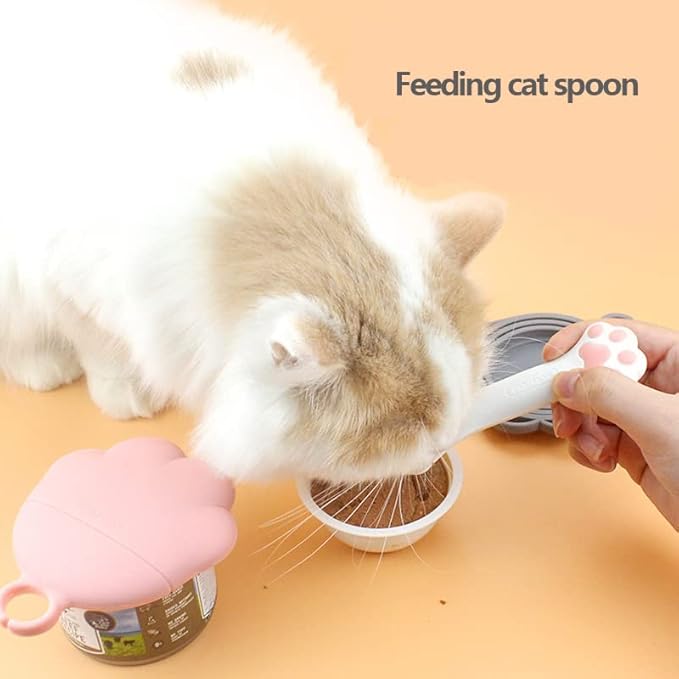 3Pcs Can Lids Supplies Set,Many Sizes Dog Cat Food Can Lids,Food Safe BPA Free Pet Food Can Covers for Pets Dogs Cats Feeding Can (White)