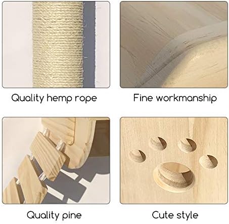La La Pet® Wall Mounted Creative Cat Bed Capsule Cat House Cat Perch Floating Cat Shelf Cat Tree Cat Furniture (Head)