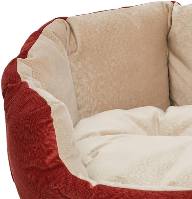 Midwest Homes for Pets QuietTime Deluxe Tulip Nesting Pet Bed, Russet/Tan, Medium