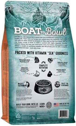 Wild Salmon Fish Recipe Adult Dry Cat Food | Made with MSC-Certified Sustainable Salmon | Rich Source of Omega-3s | 3.5 Lb Bag