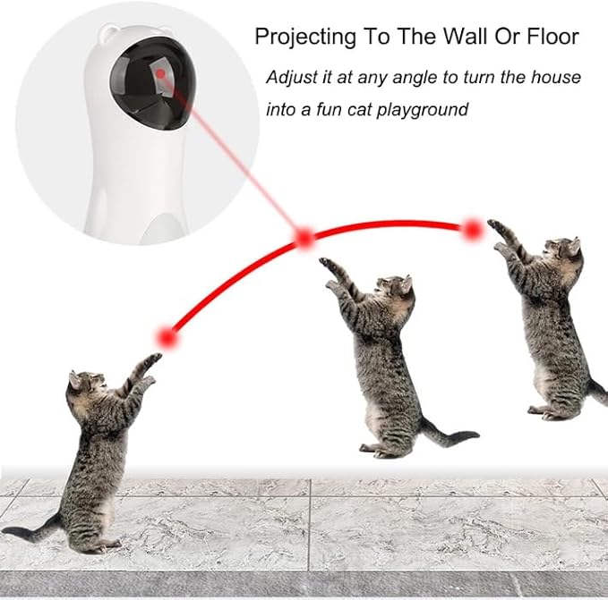 Robot Activity Electric Interactive Movement Automatic Rotating Cat Laser Toy Pets Toys and Accessories