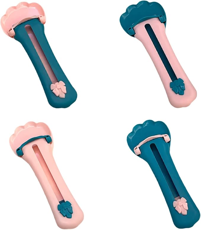 Cat Claw Shaped Cat Strip Squeeze Spoon, Delectables Lickable Cat Treats Spoon, Wet Treat Cat Feeder Spoon Treat Squeeze Spoon for Lickable Wet Cat Treats Liquid Snack Feeding (Pink)
