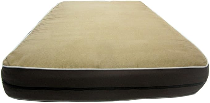 New Age Pet Large Dog Bed Cushion with Removable Cover, 21.3 in L x 33.1 in W x 3.5 in Thick Cotton