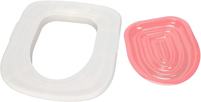 Cat Toilet Training Kit, Universal Cat Toilet Trainer Environmentally Friendly Easy to Install Reusable for Home (White Tray, 1 Inner Support)
