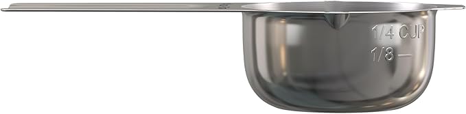 Color Up Dog and Cat Food 1/4 Scoop Premium Pet Food Measuring Cup - Stainless Steel (1/4 Scoop (1/4 Cup))