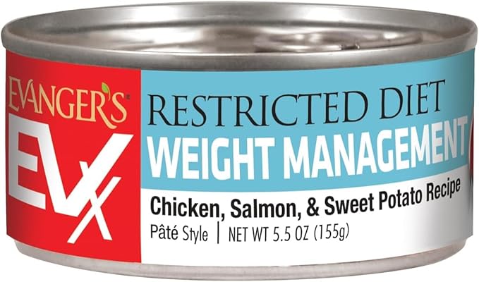 Evanger's EVX Restricted Diet Canned Cat Food, 4 Weight Management, 4 Senior & Joint Health, 4 Bland Diet Variety Pack