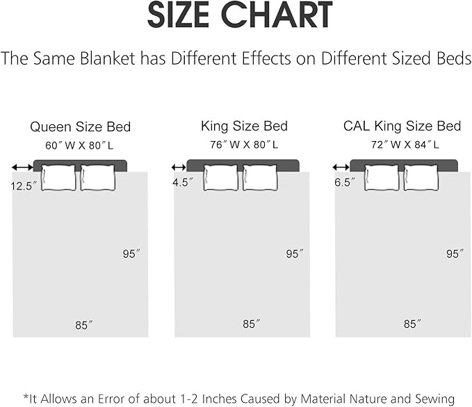 JML Fleece Blanket King Size, Korean Mink Blanket 85 x 95 Inches- 9 Lbs, Single Ply, Soft, Warm, Thick Raschel Printed for Autumn, Winter, Bed, Home