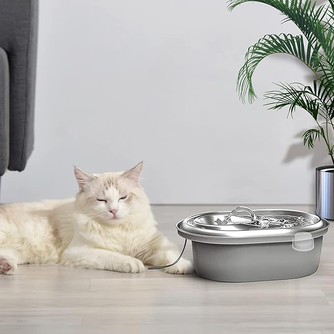 Cat Water Fountain Filters, Compatible with Pet Fountain 16 Filters with 16 Sponges Replacement