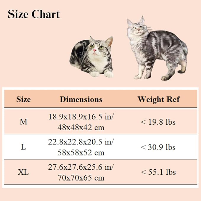 Cat Fairytale Bed, Cute Semi-Enclosed Ventilated Indoor Decoration House with Shade Cover for All Seasons (Green,Large)