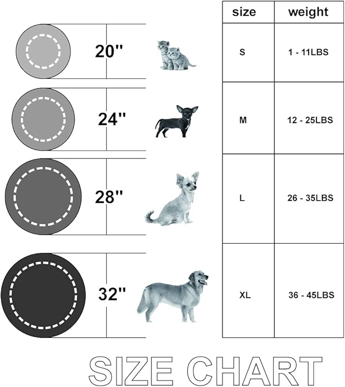 TumiMallody Donut Pet Bed, Plush Round Cuddler Cat & Dog Cushion Bed, Marshmellow Fluffy Faux Fur, Calming Comfy Furry (24 , Light Blue)