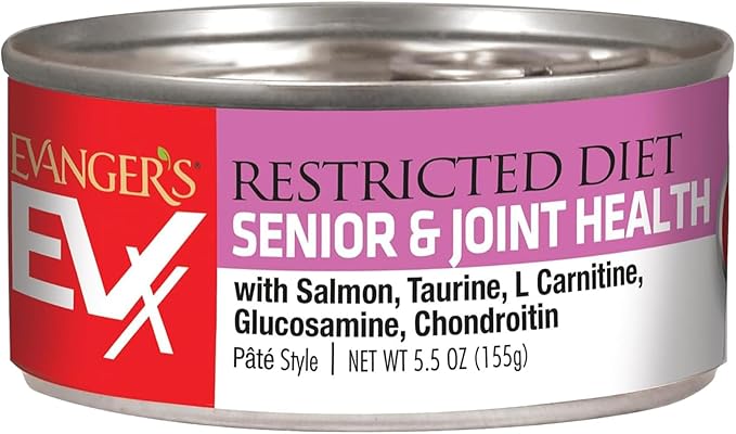 Evanger's EVX Restricted Diet Canned Cat Food, 8 Weight Management, 8 Senior & Joint Health, 8 Bland Diet Variety Pack