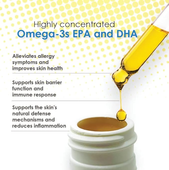 Omega-Caps ES Liquid for Dogs and Cats, Concentrated EPA and DHA, Omega-3 Liquid Supplement, Fatty Acids, Antioxidants, Vitamins Minerals, Supports Healthy Joints, Skin & Coat, 24-oz