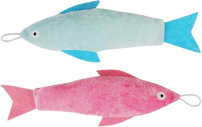 Catnip Matatabi Toys for Cats & Kittens,Cat Toys for Indoor Cats,Cat Kicker Toy(Fish*2)