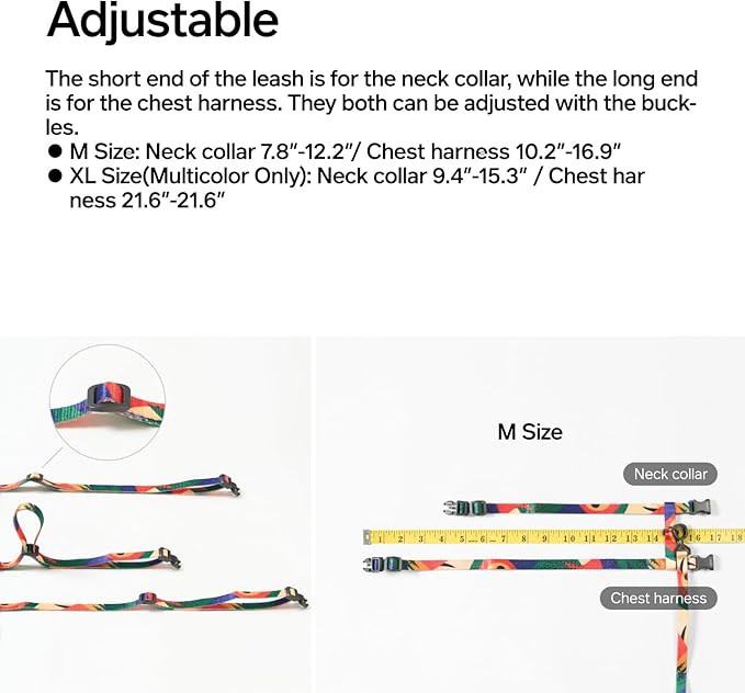 pidan Cat Harness & Leash Set, Cats Escape Proof Adjustable Kitten Harness for Large Small Cats