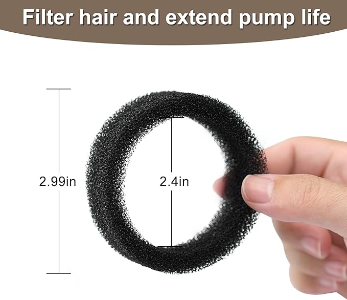 Cat Water Fountain Filter, Multiple Filtration Pet Water Fountain Replacement Filter,4 or 8 Packs of Cotton Activated Carbon Cat Fountain Filter(Sponge 8 Pack)