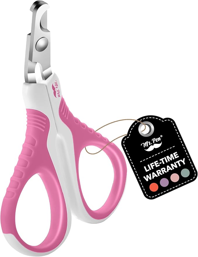 Mr. Pen- Cat Nail Clipper, Pink, Cat Nail Trimmer, Cat Nail Clippers, Cat Claw Clippers, Cat Clippers for Nails, Pet Nail Clippers, Kitten Nail Clipper, Small Dog Nail Clipper, Cat Claw Trimmer