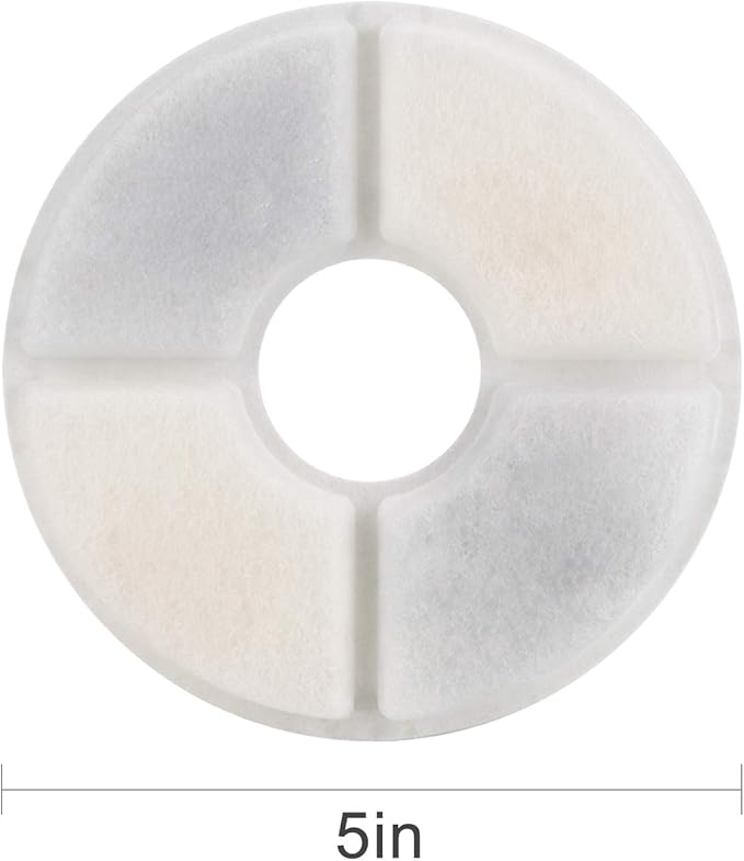 Wonder Creature Cat Water Fountain Replacement Filter, 8 Filters Pack, Compatible with Most Cat Fountain and Pet Water Fountain, Activated Carbon Filter