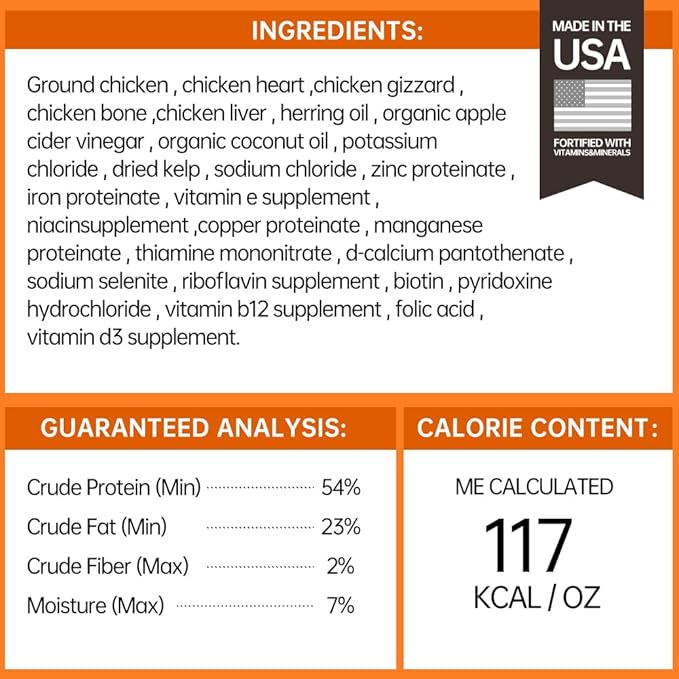 PURPOSE Freeze Dried Raw Cat Food, Grain Free Dry Cat Food, Complete Balanced Meal or Topper, Protein Rich Cat Food for All Breeds and Life Stages, Pure Chicken Recipe Mini Nibs Entrée, 9 oz, USA Made