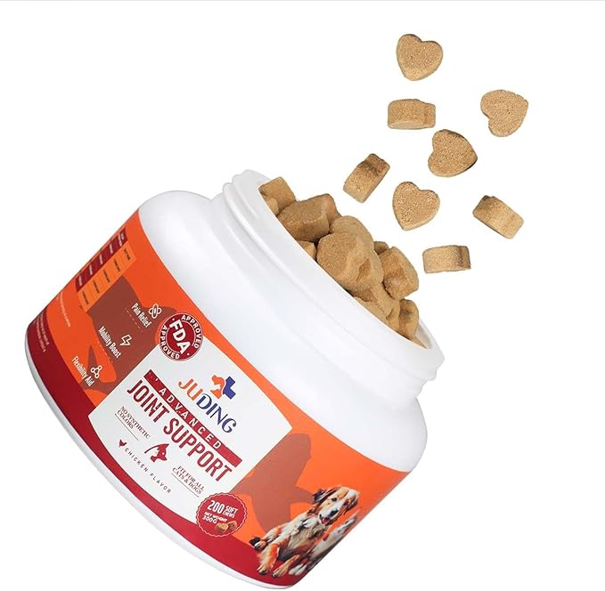 Hip & Joint Chews for Dogs – Supports Mobility & Health, Dog Arthritis Supplement, 200 Chews