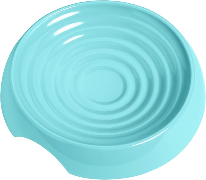 CatGuru Whisker Stress Free Cat Bowls - Wide, Non Slip, Shallow Dish for Cat Feeding & Watering (Aruba)