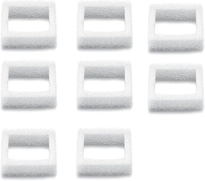 Cat water fountain pre-filter sponge 8 pack for ceramic cat fountain and stainless steel pet water fountain