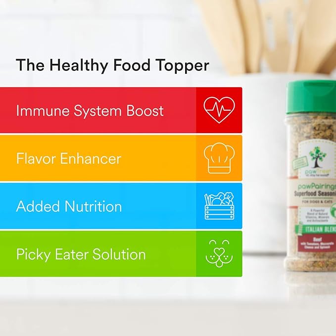 pawTree Healthy Food Toppers for Dogs & Cats - Appetite Booster With Freeze-Dried Proteins. Delicious Pet Food Seasonings and Flavor Enhancer for Picky Eaters & Appetite Stimulation
