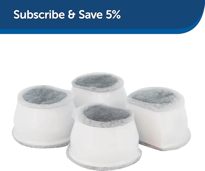 PetSafe Drinkwell Cat Water Fountain Carbon Replacement Filters - Compatible with Drinkwell 1/2 Gallon, 1 Gallon, 2 Gallon, Avalon, Pagoda, Sedona and Seascape Fountains, 12-Pack