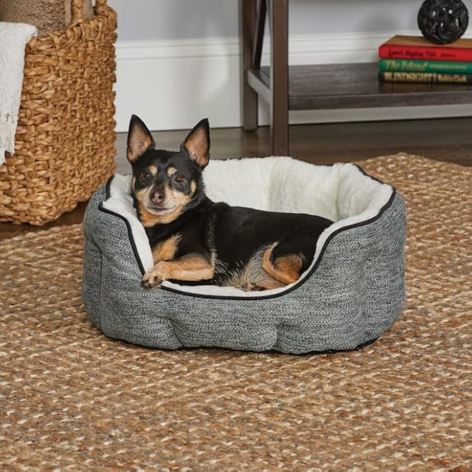 MidWest Homes for Pets Extra-Small QuietTime Deluxe Pet Bed- Evergreen/Fur