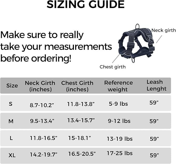 Cat Harness and Leash Set Escape Proof Tactical Large Kitten Harness Emotional Support Cat Vest, Black, L