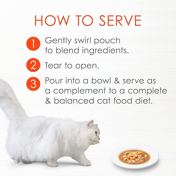 Purina Fancy Feast Lickable Wet Cat Food Broth Topper Seafood Bisque with Shrimp - (Pack of 16) 1.4 oz. Pouches