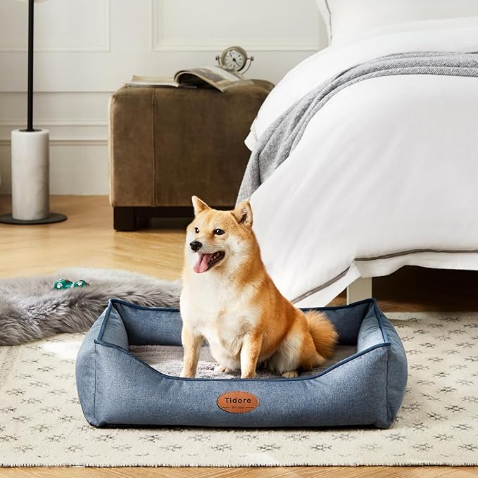 Orthopedic Dog Beds for Medium Large Dogs, Durable Egg Crate Foam Sofa Dog Bed wit Washable Removable Cover,Waterproof Lining and Nonskid Bottom,Pet Bed for Small Dogs