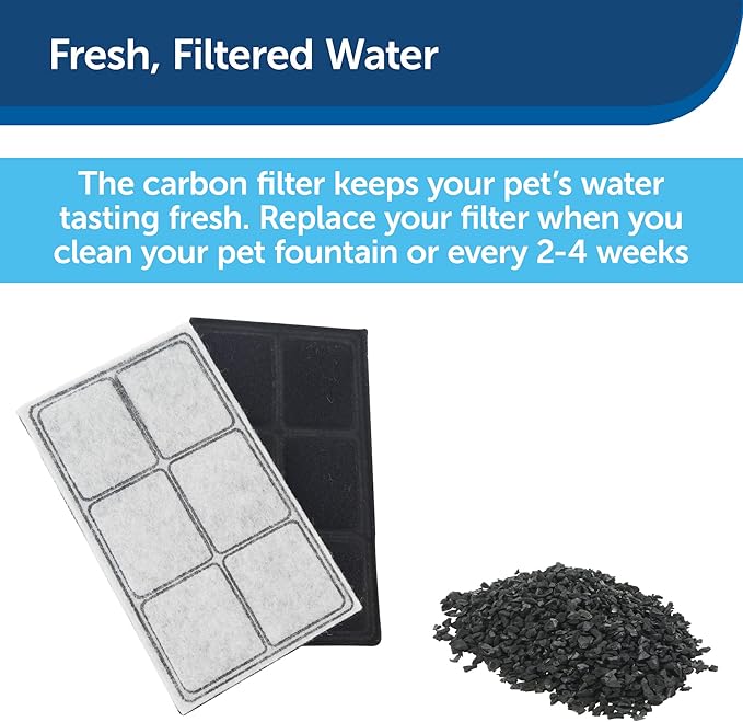 PetSafe Drinkwell Platinum Cat Water Fountain (168 oz/5L) - Pet Fountain for All Pet Sizes, Indoor Use, Encourages More Drinking, Includes Replaceable Carbon Filter, Grey
