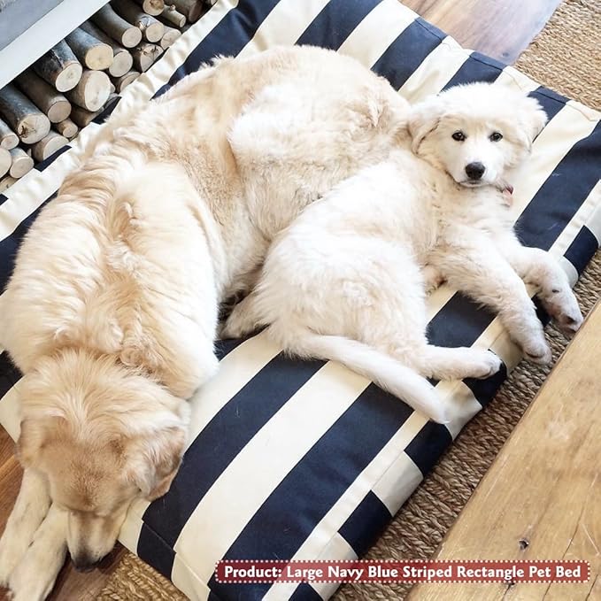 Majestic Pet Rectangle Large Dog Bed Washable – Non Slip Comfy Pet Bed – Dog Crate Bed with Removable Washable Cover – Dog Kennel Bed for Sleeping - Dog Bed Large Breed 44x36x5 Inch – Yellow