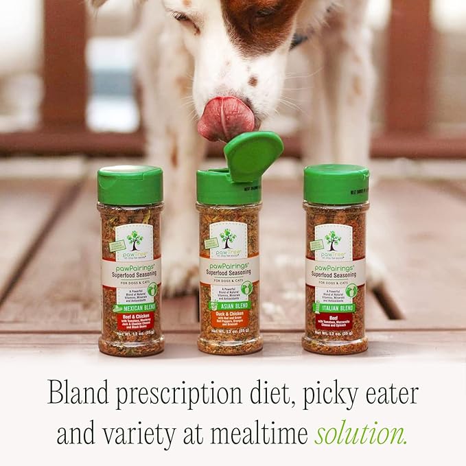 pawTree Healthy Food Toppers for Dogs & Cats - Appetite Booster With Freeze-Dried Proteins. Delicious Pet Food Seasonings and Flavor Enhancer for Picky Eaters & Appetite Stimulation