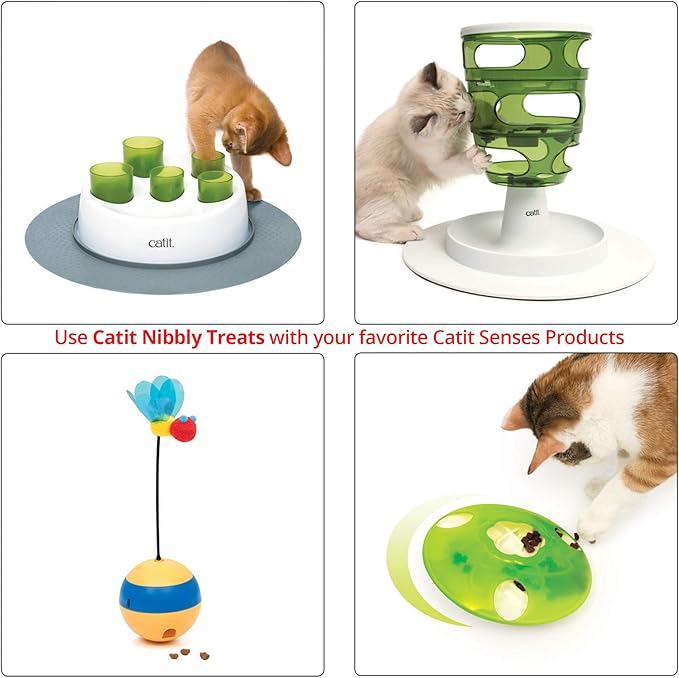 Catit Nibbly Cat Treat, Chicken And Liver, 3 packs ( 3.2 oz bags)
