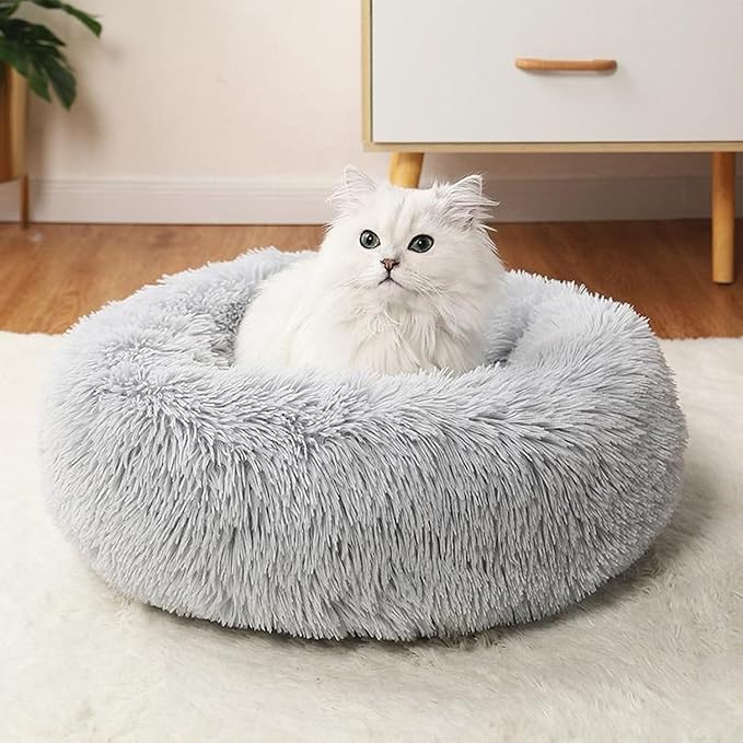 Small Cat Beds for Indoor Cats - Kitten Bed Washable 16 inches, Extra Small Dog Beds for Puppy or Small Dogs (Small, Only for Kitten/Puppy Up to 5lbs)