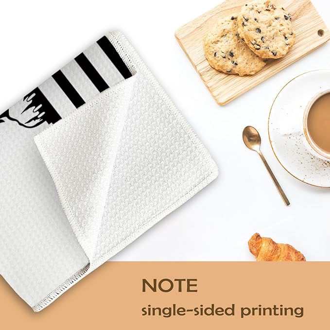Hi Golden Retriever Waffle Kitchen Towels, Gifts for Golden Retriever Lovers Moms Dish Tea Towels for Kitchen, Dog Lover Gifts Decorative Hand Towels for Bathroom Guest Room Decor, 16x24 Inch