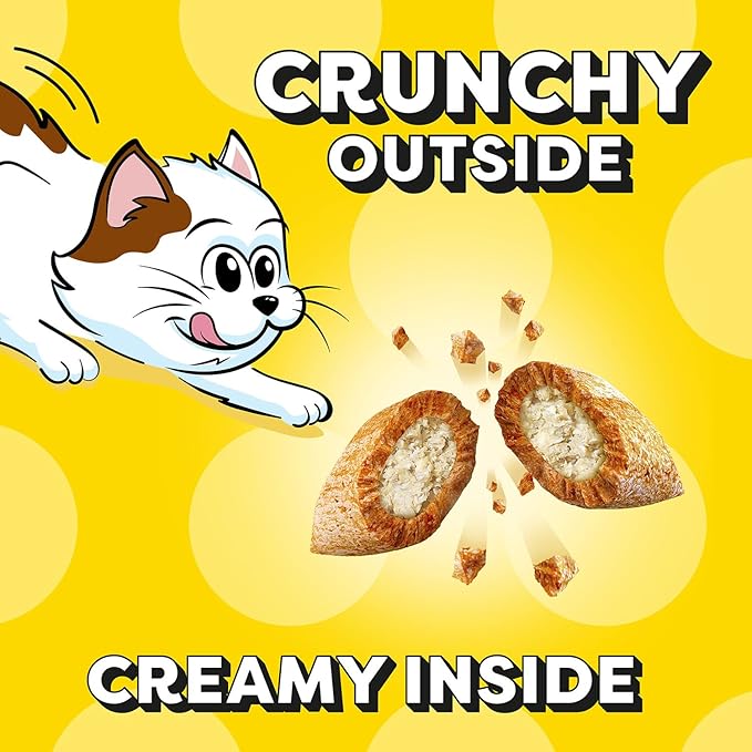 Temptations Kitten Crunchy and Soft Treats Chicken and Dairy Flavor and Salmon and Dairy Crunchy, 6.3 oz., Variety Pack of 4