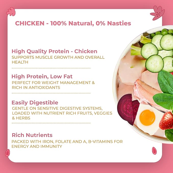 Nature's Kitchen Freeze Dried Cat Food - 100% Real Chicken | Grain Free, Provides High Protein | Healthy Cat Food - Provides Complete, Balanced Meal (8.82oz)