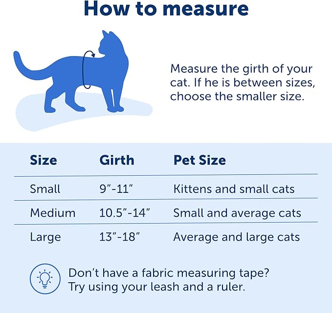 PetSafe Come with Me Kitty Harness and Bungee Leash, Medium, Lilac