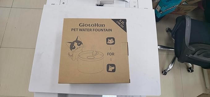 Cat Water Fountain with Tap Shape: 3.2L Cat Fountain for Cats - Super Quiet Water Pump - Filters Hair - Easy Disassembly - 6 Filters + 3 Foam Filters - Pink Cat Fountains for Drinking