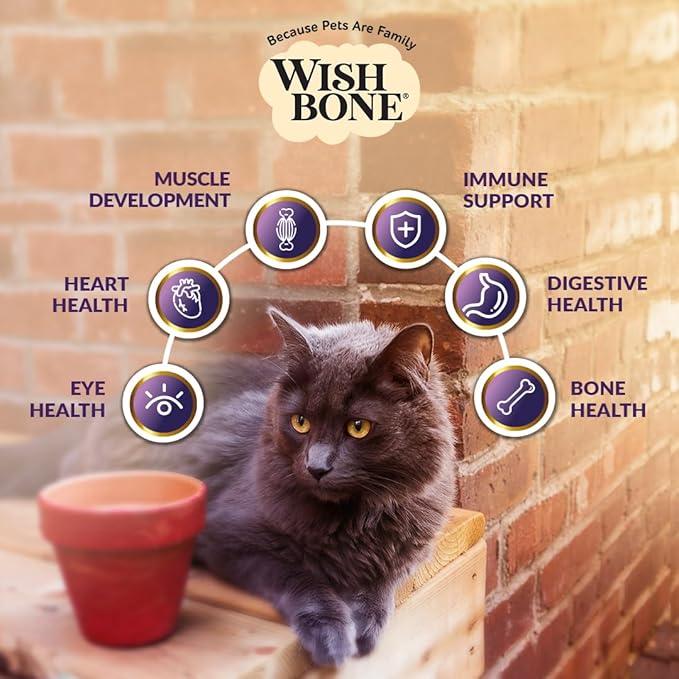 Wishbone Ocean New Zealand King Salmon, Gluten Free, Premium Salmon Recipe Cat Food for Overall Pet Health - 4 lb