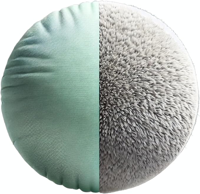 TRYSTYTAILZ Dog Bed Pillowcase | Fluffy Dog & Cat Bed, Luxurious Grey Faux Fur & Cool Mint Velvet for Dogs and Cats All-Season Comfort, Non-Slip Base, Machine Washable, Designed in The UK (X-Small)