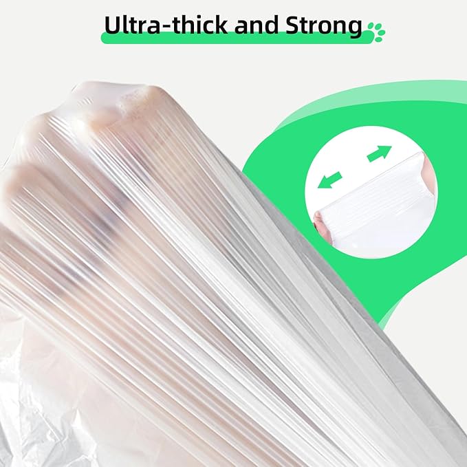 120 Count Waste Drawer Liners Bags Compatible with Litter Box Robot 4 and 3, Thick Self-cleaning Cat Litter Box Liners refill with Drawstring Heavy Duty 10-12 Gallons of Capacity