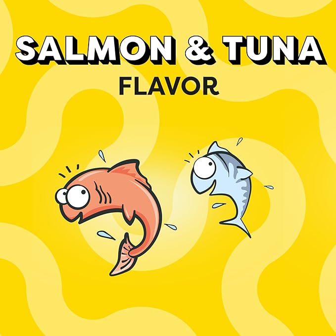 Temptations Meaty MixUps Savory Cat Treats, Salmon & Tuna Flavor, 4.12 oz. Pouch (Pack of 2)