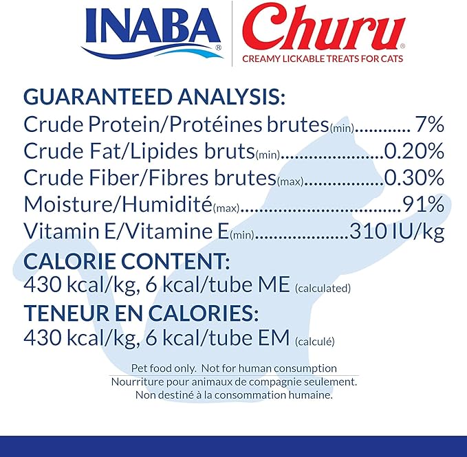 INABA Churu Lickable Purée Natural Cat Treats Tuna & Chicken 3 Flavor Assortment of 12 Tubes